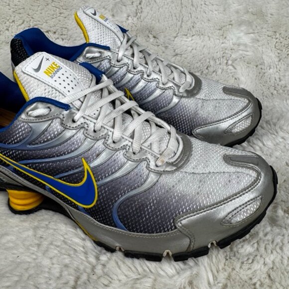 Nike Shox Turbo Men's Running Shoes Size 12 US 318161-146 Blue Silver Yellow - Picture 3 of 11